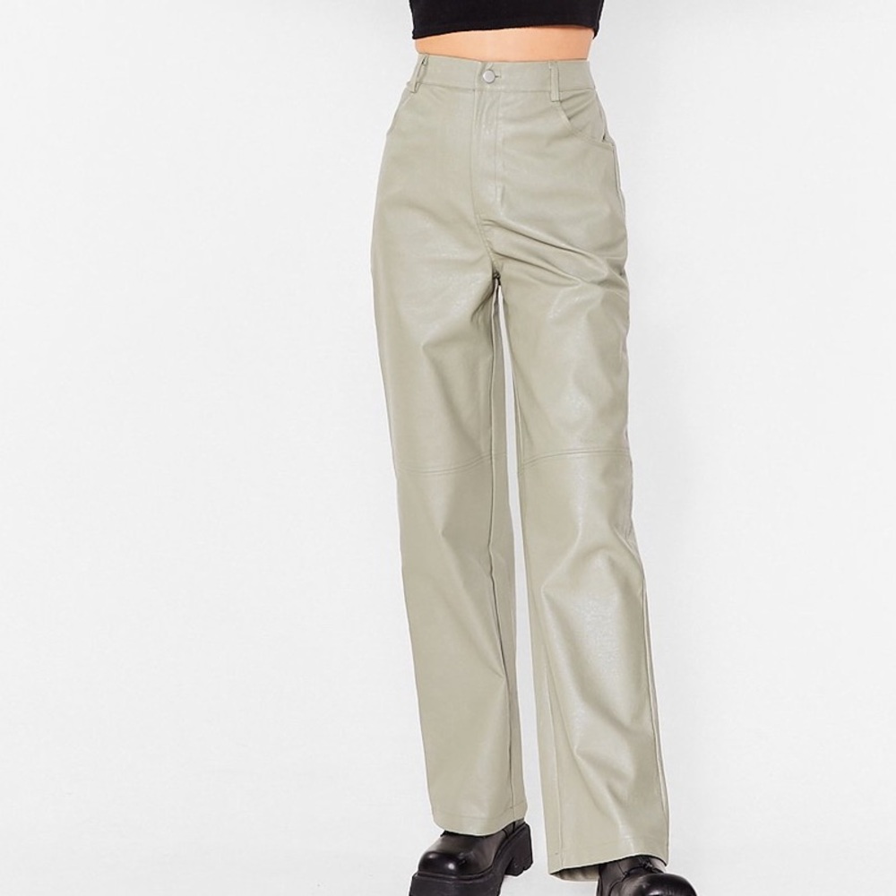 Nasty Gal faux leather pants NWT